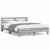 Image de vidaXL Cadre de lit sans matelas sonoma gris 140x190 cm