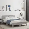 Image de vidaXL Cadre de lit sans matelas sonoma gris 135x190 cm