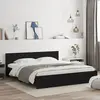 Image de vidaXL Cadre de lit sans matelas noir 200x200 cm
