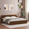 Image de vidaXL Cadre de lit sans matelas chêne marron 200x200 cm