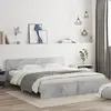 Image de vidaXL Cadre de lit sans matelas gris béton 180x200 cm