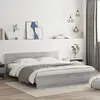 Image de vidaXL Cadre de lit sans matelas sonoma gris 180x200 cm