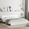 Image de vidaXL Cadre de lit sans matelas blanc 160x200 cm
