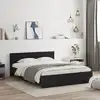 Image de vidaXL Cadre de lit sans matelas noir 150x200 cm