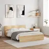 Image de vidaXL Cadre de lit sans matelas chêne sonoma 140x200 cm