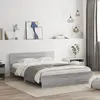 Image de vidaXL Cadre de lit sans matelas sonoma gris 140x200 cm