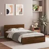 Image de vidaXL Cadre de lit sans matelas chêne marron 120x200 cm