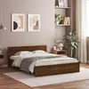 Image de vidaXL Cadre de lit sans matelas chêne marron 140x190 cm