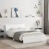 Image de vidaXL Cadre de lit sans matelas blanc 120x190 cm