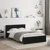 Image de vidaXL Cadre de lit sans matelas noir 120x190 cm
