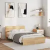 Image de vidaXL Cadre de lit sans matelas chêne sonoma 120x190 cm