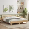 Image de vidaXL Cadre de lit avec LED sans matelas chêne sonoma 180x200 cm