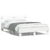 Image de vidaXL Cadre de lit avec LED sans matelas blanc 120x190 cm