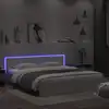 Image de vidaXL Cadre de lit avec LED sans matelas blanc 200x200 cm