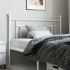 Image de vidaXL Tête de lit de remplacement métal blanc 100 cm