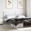 Image de vidaXL Tête de lit de remplacement métal blanc 200 cm
