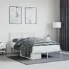 Image de vidaXL Cadre de lit métal sans matelas et tête de lit blanc 120x190 cm