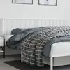 Image de vidaXL Tête de lit de remplacement métal blanc 193 cm