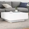 Image de vidaXL Table basse blanc 80x80x31 cm bois d'ingénierie