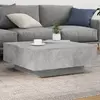 Image de vidaXL Table basse gris béton 80x80x31 cm bois d'ingénierie