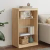 Image de vidaXL Buffet avec lumières LED chêne sonoma 60,5x37x100 cm