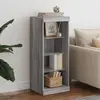 Image de vidaXL Buffet avec lumières LED sonoma gris 41x37x100 cm