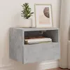 Image de vidaXL Meubles TV muraux 2 pcs gris béton 40x30x30cm bois d'ingénierie