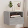 Image de vidaXL Meubles TV muraux 2pcs sonoma gris 40x30x30cm bois d'ingénierie