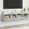 Image de vidaXL Meubles TV muraux 2 pcs gris béton 60x30x30cm bois d'ingénierie