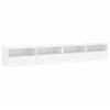 Image de vidaXL Meubles TV muraux 2 pcs blanc 100x30x30 cm bois d'ingénierie
