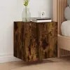Image de vidaXL Meuble TV mural chêne fumé 40,5x30x40 cm bois d'ingénierie
