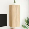 Image de vidaXL Meuble TV mural chêne sonoma 40,5x30x102 cm bois d'ingénierie