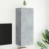 Image de vidaXL Meuble TV mural gris béton 40,5x30x102 cm bois d'ingénierie