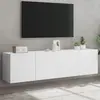 Image de vidaXL Meubles TV muraux 2 pcs blanc 80x30x41 cm