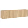 Image de vidaXL Meubles TV muraux 2 pcs chêne sonoma 80x30x41 cm