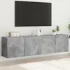 Image de vidaXL Meubles TV muraux 2 pcs gris béton 80x30x41 cm