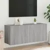 Image de vidaXL Meuble TV mural sonoma gris 100x30x41 cm
