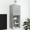 Image de vidaXL Meuble TV avec lumières LED gris béton 40,5x30x102 cm
