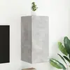 Image de vidaXL Meuble TV mural avec lumières LED gris béton 30,5x35x70 cm