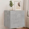 Image de vidaXL Meubles TV muraux et lumières LED 2pcs gris béton 40,5x35x40 cm