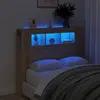 Image de vidaXL Tête de lit à LED chêne sonoma 120x18,5x103,5cm bois ingénierie