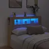 Image de vidaXL Tête de lit à LED chêne sonoma 140x18,5x103,5cm bois ingénierie