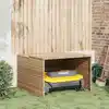 Image de vidaXL Garage pour robot tondeuse beige 86x90x52/57 cm résine tressée