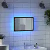 Image de vidaXL Miroir de salle de bain à LED chêne marron bois d'ingénierie