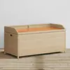 Image de vidaXL Banc de rangement mélange beige résine tressée et bois d'acacia
