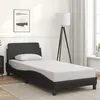 Image de vidaXL Cadre de lit Dover noir 80x200 cm similicuir