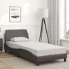 Image de vidaXL Cadre de lit Dover gris 80x200 cm similicuir