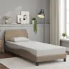 Image de vidaXL Cadre de lit Dover cappuccino 80x200 cm similicuir