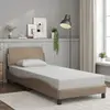 Image de vidaXL Cadre de lit Dover cappuccino 90x190 cm similicuir