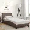 Image de vidaXL Cadre de lit Dover marron 90x200 cm similicuir